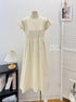 Summer Round Neckline Short Sleeves Maxi Dress